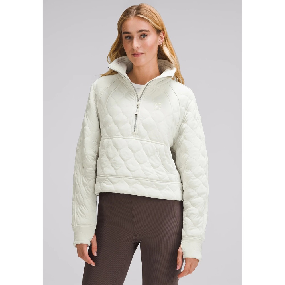 Lululemon Athletica White Quilted Sweatshirt